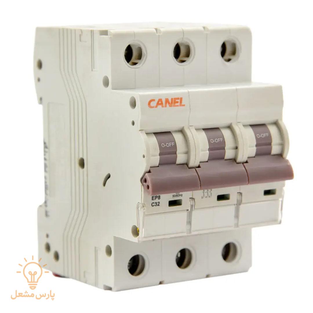 Miniature three-pole switch کلید مینیاتوری سه پل